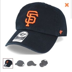 San Francisco Giants 47 Clean Up Black Adjustable
